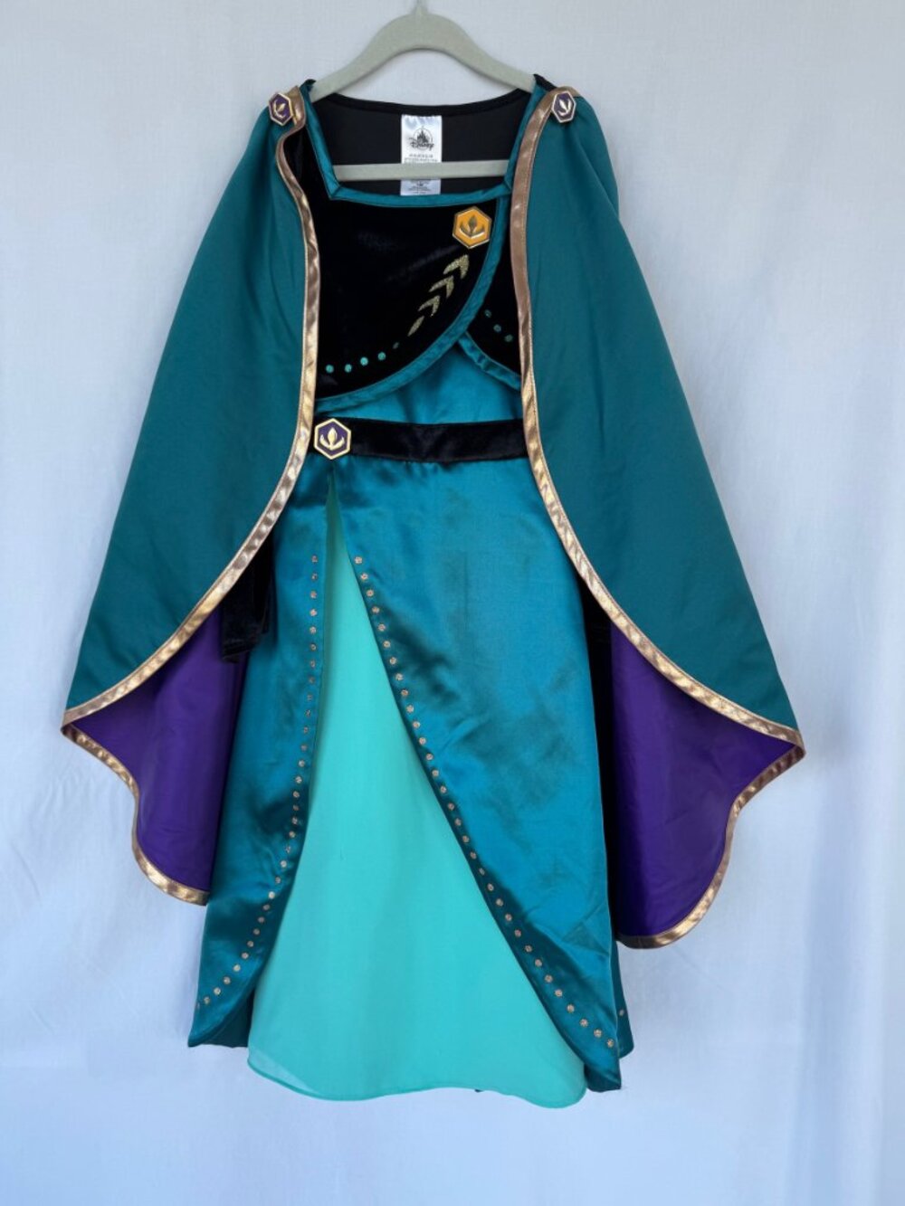Disney Store Deluxe Frozen 2 Queen Anna Costume Dress Cape Girls 5/6
